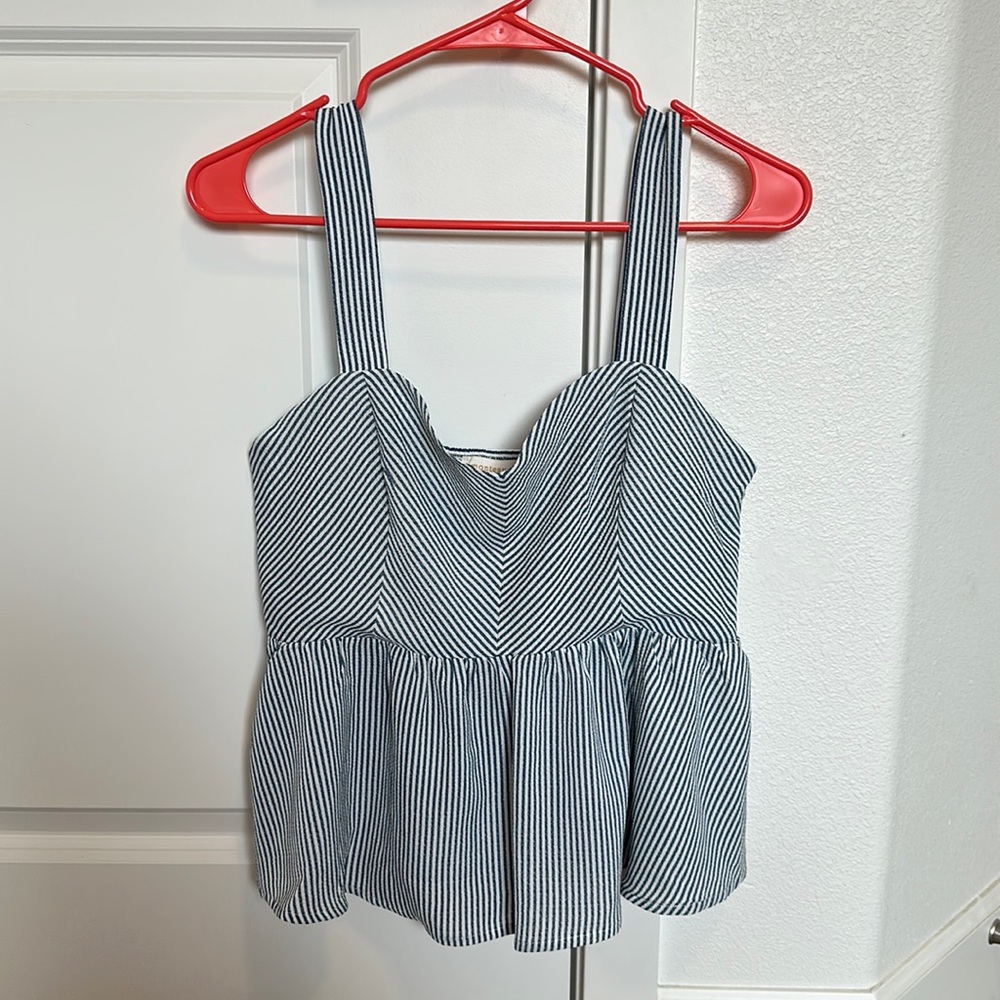 Cropped Peplum Tank